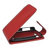 sehr hochwertige Verarbeitung - Flip Case Etui Handytasche Tasche Hülle für Samsung GT-S5280 / S5280 (Rot)
