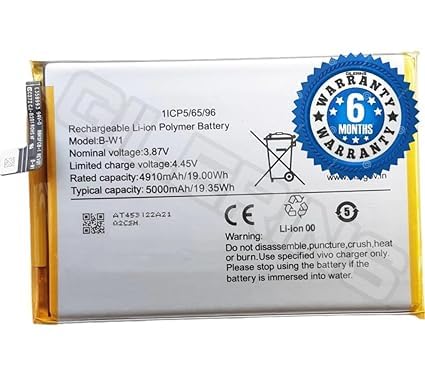 Image of Original B-W1 Battery for vivo Y02s, Y02, V2203 Battery with 6 Month Warranty**** (P0084)