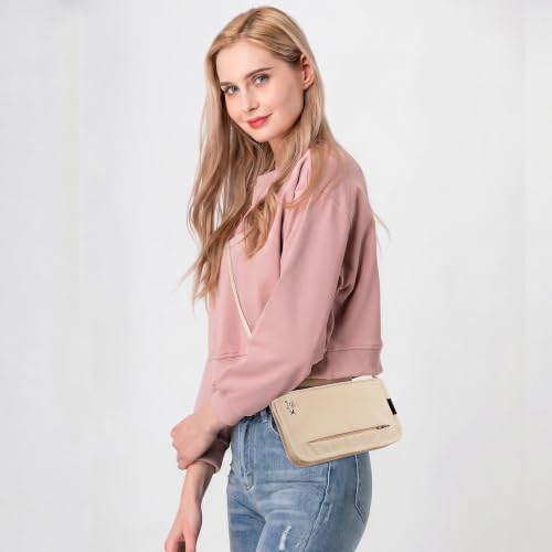 Image of Neck Wallet Lightweight RFID Blocking Waterproof Travel Pouch Passport Wallets for Women Men