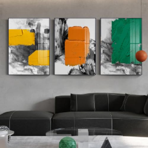 Impressions sur toile abstraites pour salon moderne et bureau élégant
