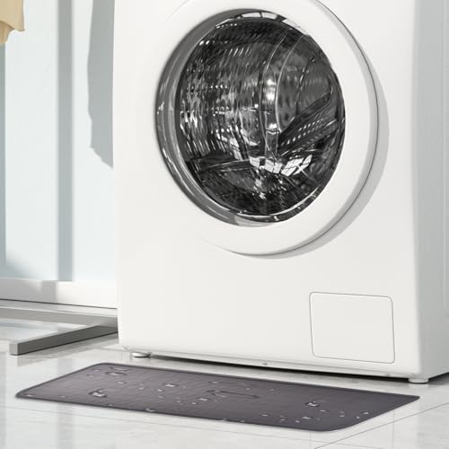 Alfombrillas para refrigerador impermeables y protector de suelo lavable para cocina 8
