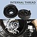 Tesnaao 2 PCS H4 Car Light High Temperature Resistant Flame Retardant Dust Cover, Silicone Rubber Ring Waterproof Seal Extended Rear Cover, Automotive Lamp Protection Accessories (Black)