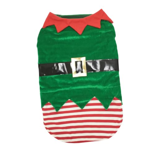 Disfraz de Elfo para Perro Talla XL Verde Navidad