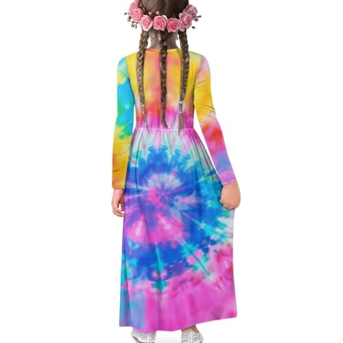 Long Sleeve Dress for Girls Kids Maxi Dresses Size 5-14 Years Old2