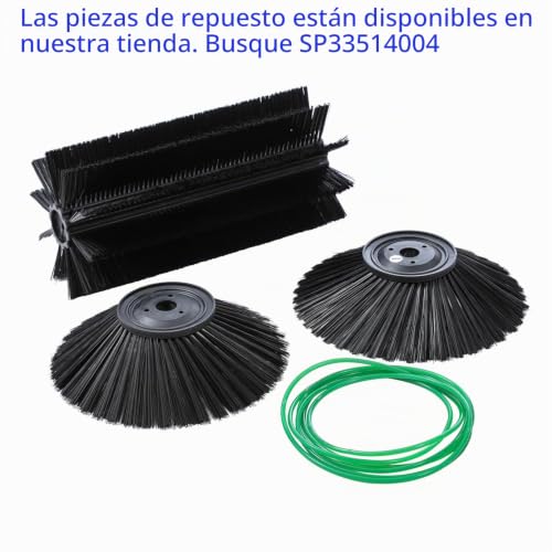 Miniatura 8 de Katsu Tools Barrendera Manual, 2 Cepillos Laterales, Contenedor De Residuos De 55l, Ancho De Barrido De 1050mm, Sin Electricidad, Barrendera Para Interior Y Exterior 335140