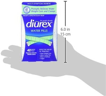 Diurex Water Pills + Pain Relief - Relieve Water Bloat, Cramps, & Fatigue -  42 Count