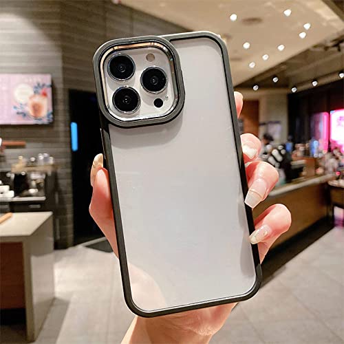 Protection iPhone 12 Pro coque acrylique transparente noire rigide antichoc