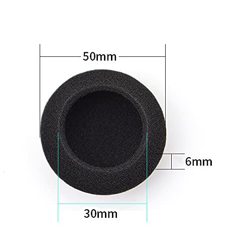 4 pares (2.4") de almohadillas de espuma de reemplazo para auriculares compatibles con Logitech H600 H330 H340 y Sony MDR-G45LP MDR-G55LP MDR-G410LP MDR-G101LP MDR-G42LP MDR-G45 SRF-HM33 miniatura 2