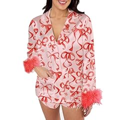 Christmas Pink With Bow Print