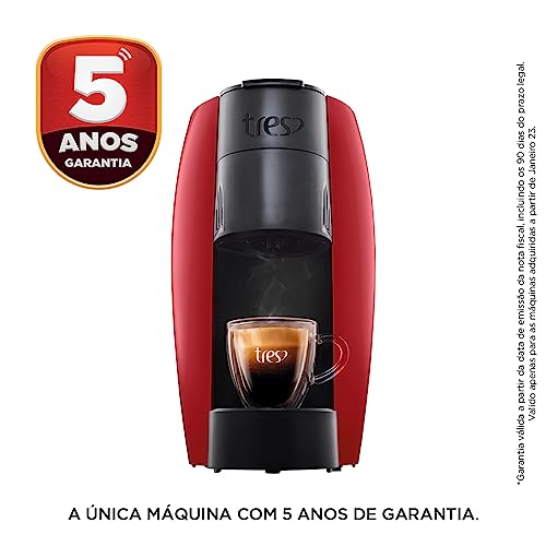 Cafeteira Espresso Tres, Lov, Vermelha 220V 3 Corações