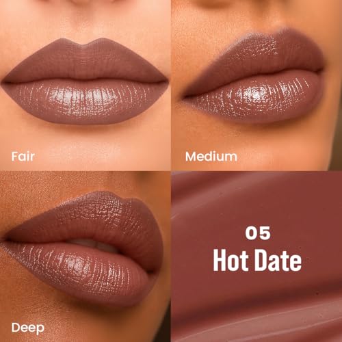 Image of Staze Twin Flame 2-in-1 Lipstick + Lip Liner Duo | High-shine Long Lasting Glossy Lipstick | Smooth Transfer-proof Matte Lip Liner | Perfectly Complementing Lip Combo | 05 Hot Date | 2g