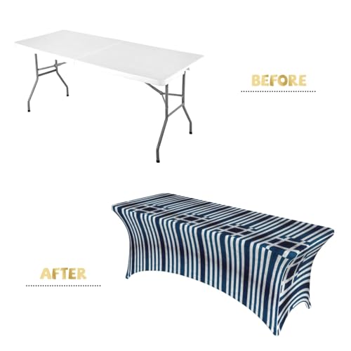 Nappe rectangulaire grecque en polyester lavable haute résistance pour traiteur