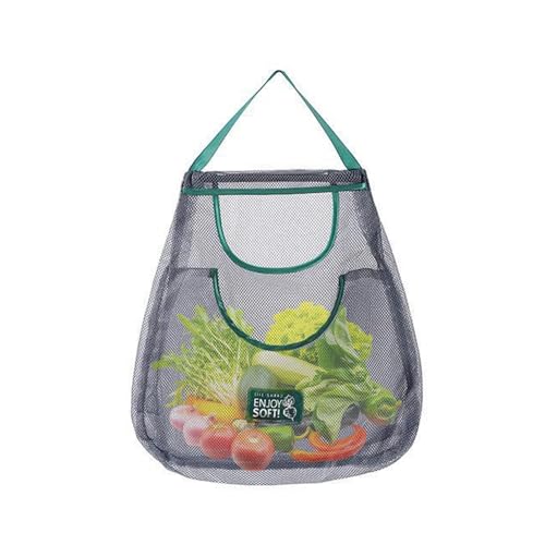 Bolsas de almacenamiento de malla para almacenamiento de cocina, bolsas de almacenamiento de malla lavables, bolsas de comestibles multifuncionales, organizador de almacenamiento de cocina, respetuoso