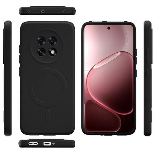 Image of Cover for Oppo F31 Pro Plus 5G | MagFit Ring Design (Non-Magnetic) | Shockproof Protection | Anti-Slip Grip | Raised Camera Edges | Slim Protective Case for Oppo F31 Pro Plus 5G (Matte Black)
