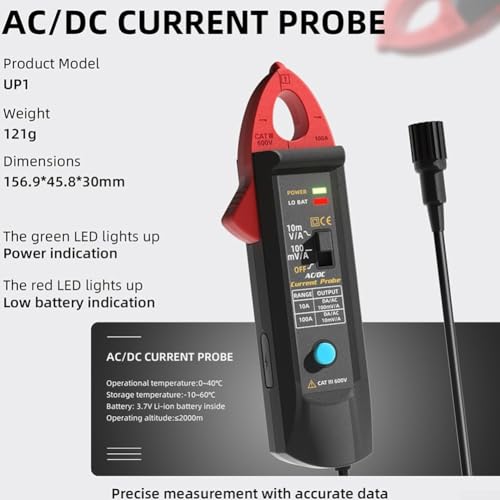 Sonde d'oscilloscope pince multimètre UP1 AC/DC double portée précise - 8