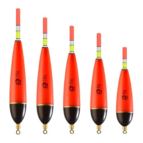 5 StüCk AngelzubehöR,Posen Angeln,Schwimmer Angeln,Angelposen5g/8g/10g/12g/15g Posen Set FüR Hecht, Barsch, Karpfen, Barsch Led Posen Angeln Aus Eva-Schaumstoff, Schwimmer Angeln