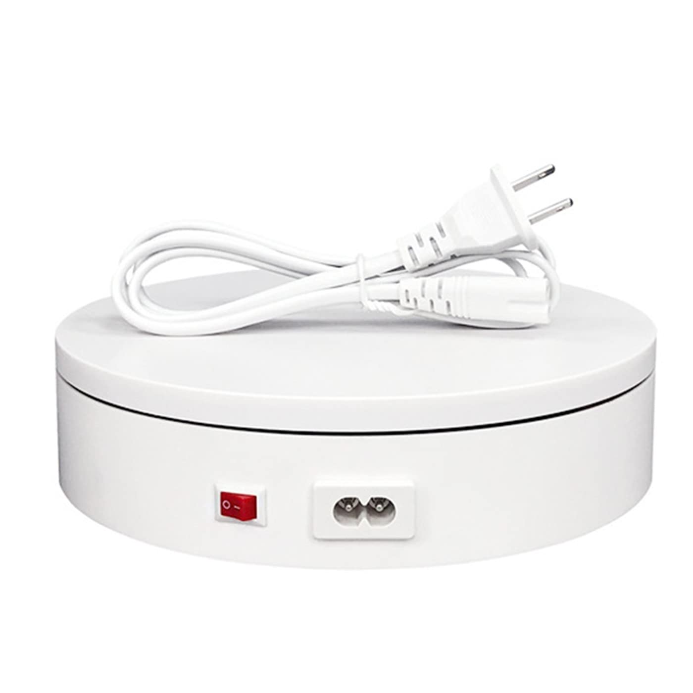 Plato Giratorio Eléctricamente, Base Giratoria Eléctrica de 12/20/32Cm, Rotación Bidireccional, Carga 20 Kg, Para Productos Fotográficos y Espectáculos Medium