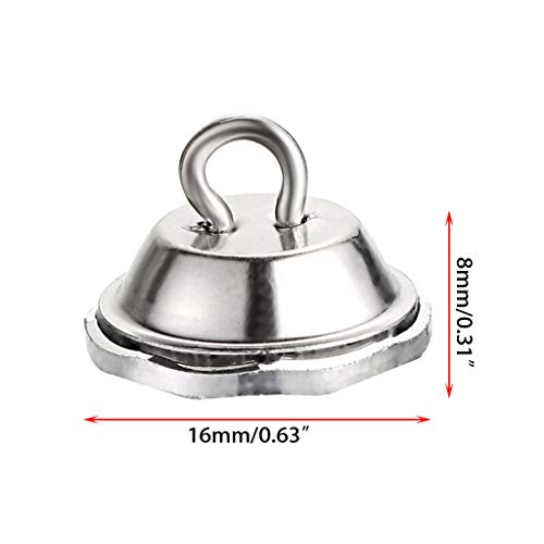 Ownmy 50 Pcs 16Mm Rhinestone Crystal Buttons Clear Tufting Buttons Upholstery Buttons With Metal Loop Buttons For Sewing Sofa Bed Headboard Diy Crafts Decoration (16Mm X 50 Pcs) #TOP1