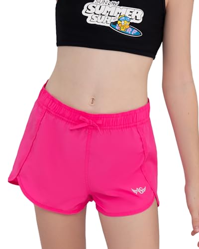 Angel season Girls Board Shorts UPF 50+ Quick Dry Swimsuit Shorts Kids Breathable Bathing Suit Shorts Size 7-14