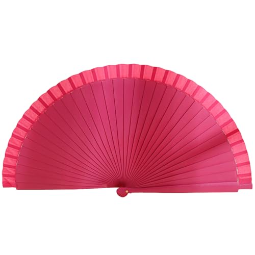 MLWSKKING ventilador plegable computadoras bolsillo de madera para las mujeres vintage color continuo ventilador de madera para decoraciones fiesta baile boda