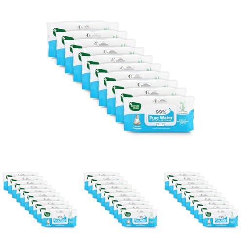 Image of Mother Sparsh 99% Pure Water (Unscented) Baby Wipes I Natural Plant Made Fabric - Super Thick I 72 pcs /Pack - Pack of 40