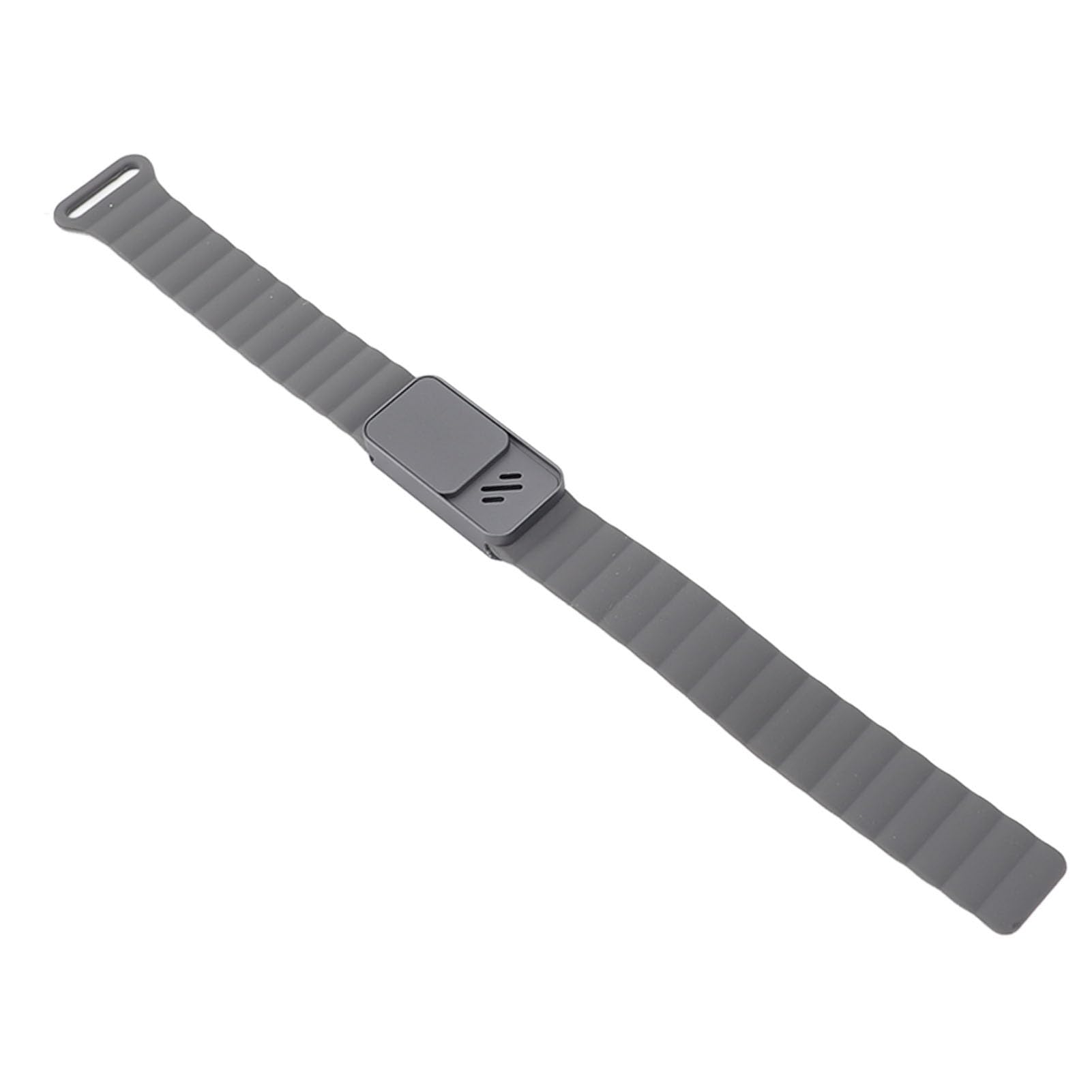 Bracciale Diffusore di Oli Essenziali Fascia Magnetica Regolabile per Aromaterapia per Uomo e Donna Lega di Alluminio Argento Scuro 1 unità