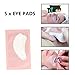Baisidai Full Professional Eyelash Extensions C Curl Eyelahes Lashes Strip Graft Glue Lint-Free Under Patch Pad Tweezers Cleansing Lotion Tools Case Bag Set (combo 2)