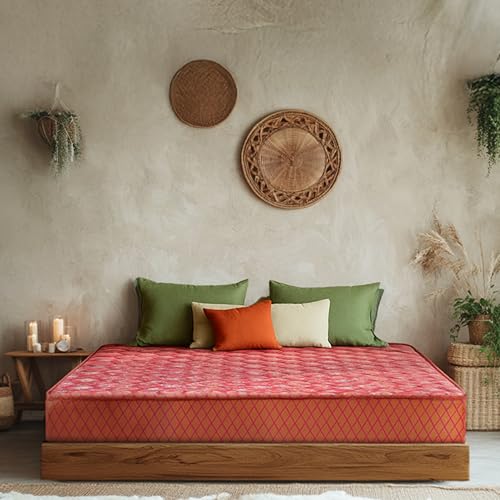 Image of Kurlon Natural Coir Pad Mattress | Rubberized Coir | Breathable Fabric |Medium Firm Support| Natural Cooling | PU Foam Quilting | Premium Finish | King Size | 78x72x4 | 2 Yrs Warranty