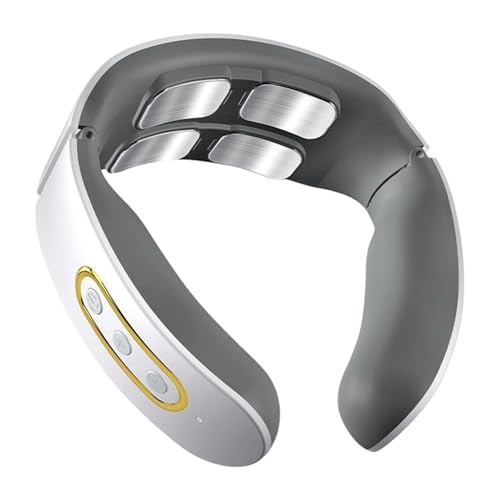 Yplkm Masajeador Cervical - Dispositivo Inalámbrico Portátil Recargable Con 6 Modos De Masaje,Masajeador Cervical Para El Cuello Con Calor,Para Cumpleaños y Navidad para Mamá, Papá, Esposa, Esposo y