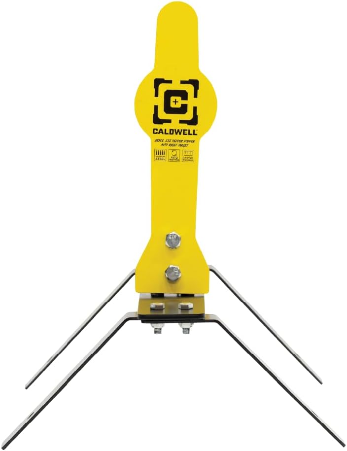 Caldwell AR500 Steel Target Kits with Target Stand, Rifle Rated, 1/4"-3/8" Steel, for Range, Practice Shooting, and Outdoors