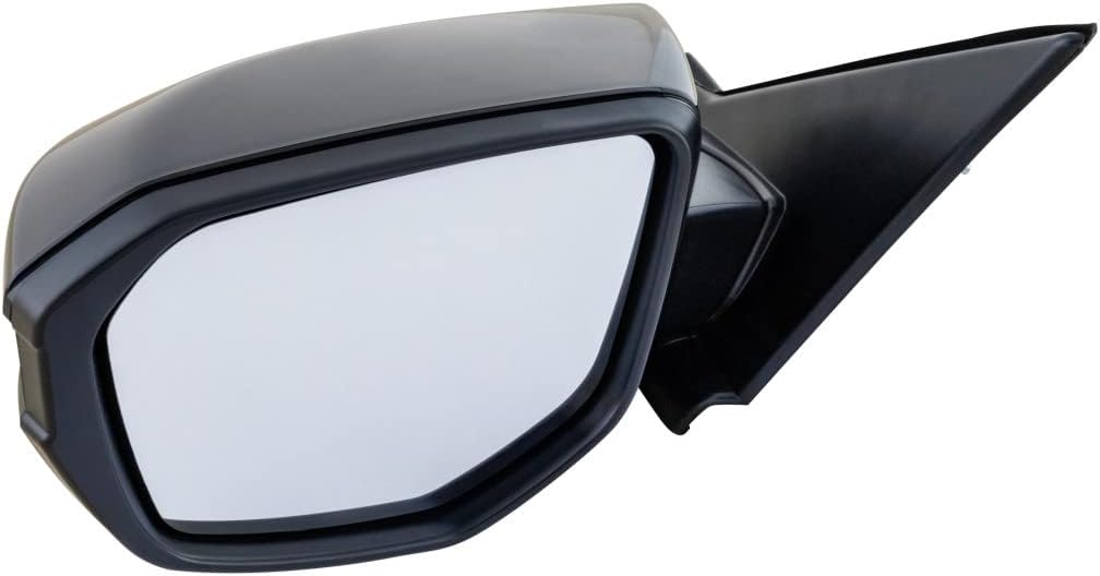 For Honda Civic 2017 18 19 20 2021 Door Mirror Driver Side | Power | Heated | Manual Folding | Paint To Match | w/Flat Glass | Replacement For HO1320297 | 76258-TBA-C21ZA