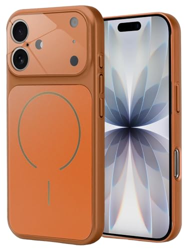 Image of SHINESTAR iPhone 17 Case - Premium Shockproof Protective Cover, Wireless Charging Compatible, Slim & Durable Luxury Back Cover with Camera Protection (Orange)