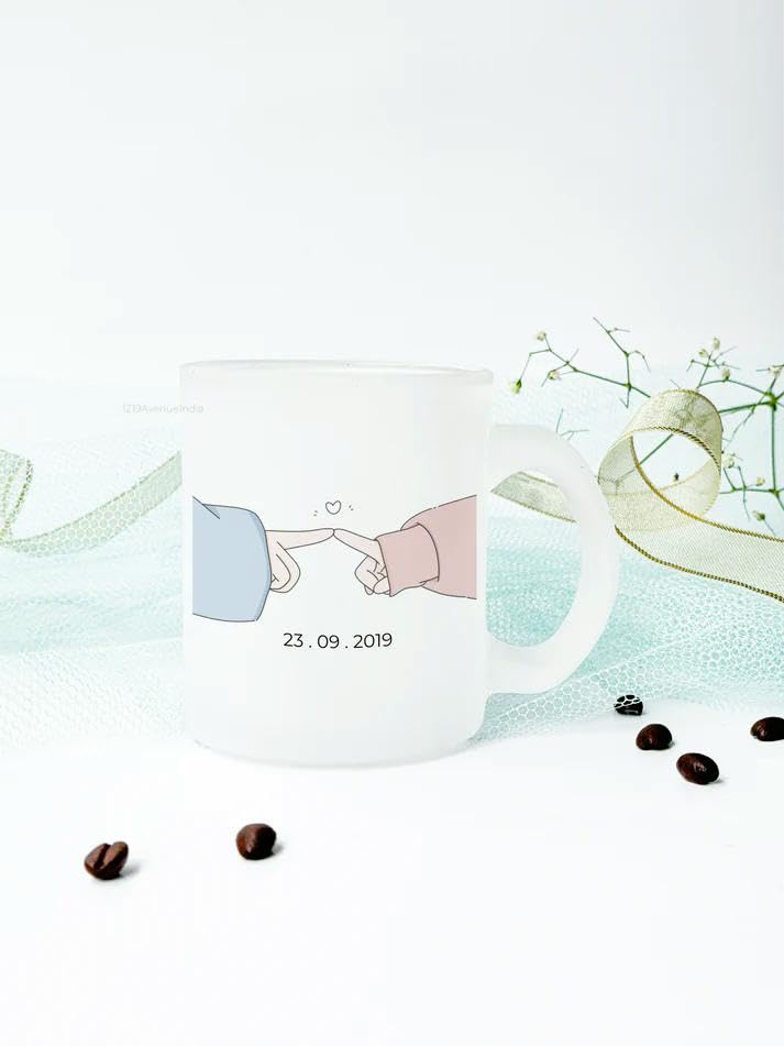 1219 AVENUE Unique and Stylish Lovely Quote Printed Frosted Coffee Mug Tea  Cup Unique and Stylish Gift for Anyone On Any Occasion Pack of