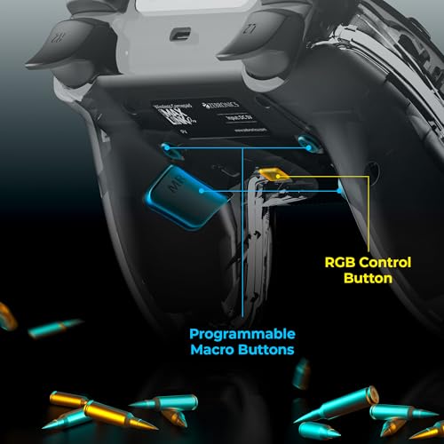 Image of ZEBRONICS MAX LINK PRO, Wireless Controller, Hall Effect, 6 Axis Gyro, Analog Triggers, Touch Pad, Dual Motor Haptics, Macro Buttons, Rechargeable Battery, Supports PS4, PS3, Windows, Android, iOS