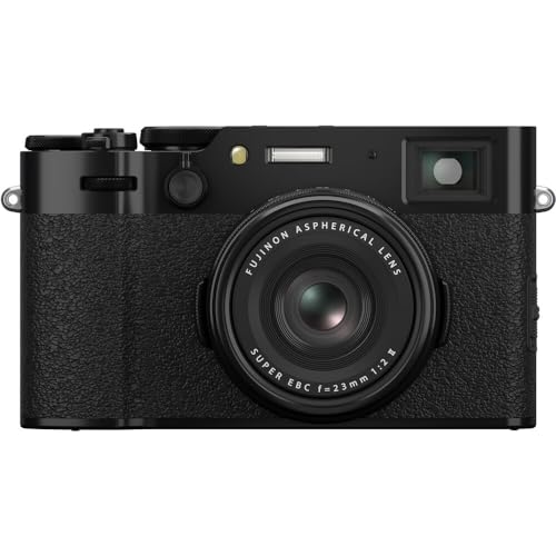 Image of FUJIFILM X100VI Digital Camera (Black) (16821913) + 64GB Card + Card Reader + Case + Memory Card Wallet + Cleaning Kit