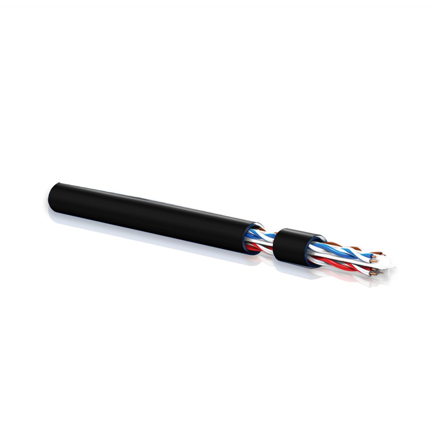 inca Cable de red CAT6, 500 m, conductor de aluminio revestido de cobre, cable UTP LAN, 1000 Mbps/250 MHz, resistente a la intemperie para aplicaciones en exteriores, CCTV, cámaras IP, Gigabit