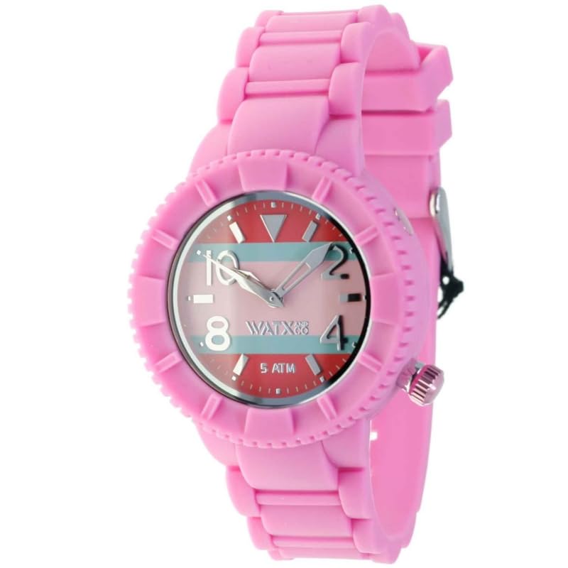 SMIORAS Reloj de Pulsera Watx and Co Watx and Colors RWA3043+COWA1003 Analógico para Unisex Color Rosa