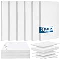6 PCS Acoustic Panels, Large Soundproof Wall Panels, 2" Thick Fiberglass Sound Absorbing Panels, 23.6x11.8 Inches Sound Proof Foam Panels for Walls, Studio Home Offices (White)