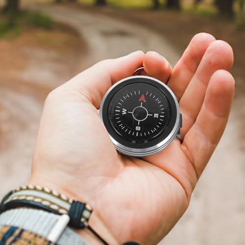 Brújula Portátil de Metal BESPORTBLE para Camping y Senderismo miniatura 5