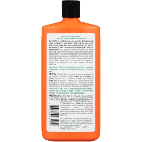 Fast Orange 23122 Smooth Lotion Hand Cleaner - 15 oz