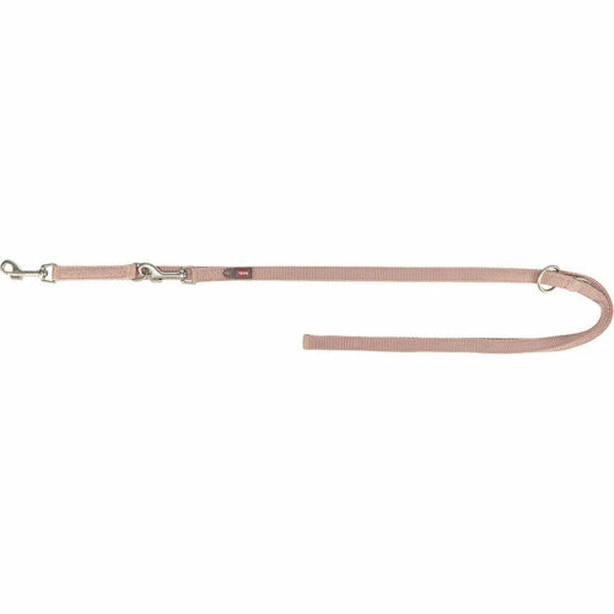 TRIXIE Premium Extension Lead, L-XL, 78.7 in/1.0 in in blush double-layer dog lead, triple adjustable, non-slip - Image 4