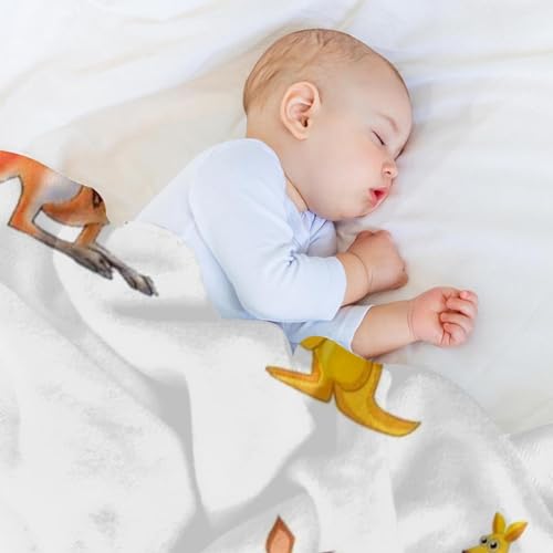 Couverture kangourou et bébé en microfibre douce 150x130cm