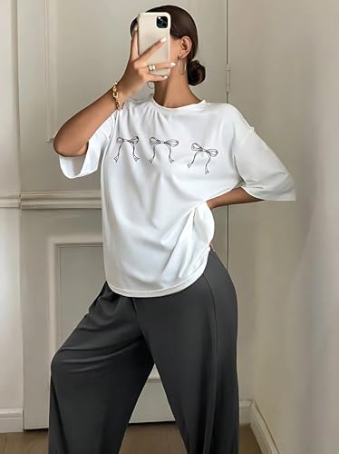 Image of KSHS Printed Round Neck Short Sleeve Nightsuit Set | Pajama Set | Casual Night Dress for Women