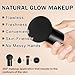 LZXLUKGIR Mushroom Head Air Cushion CC Cream Foundation,2PCS Moisturizing BB Cream Cushion Foundation Makeup,Full Coverage Long Lasting Matte Concealer Base de Maquillaje（Natural）