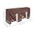 Lybunair 8ft Firewood Log Rack Cover, Weather Resistant Outdoor Heavy Duty Fabric Coffee Grid Fireplace Logs Cover