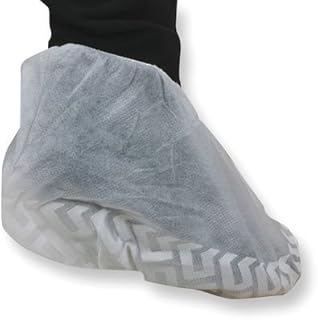 Shoe Covers, SlipResist, 1Size, White, PK200