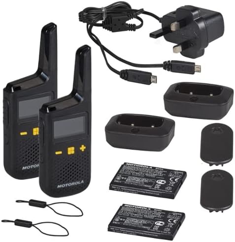 Motorola XT185 PMR446 Licence Free Two Way Walkie Talkie Business Radio - Black (Pack of 2), Twin - Image 4