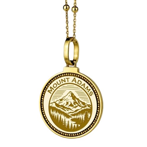 Collier argent 925 rond gravé Sherman de 28 mm plaqué or LKBEADS