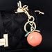 Disengor Peach Purse Bag Charms Keychain - Cute Women Handbags and Tote Bags Jewelry Accessories - Exquisite Unique Gifts