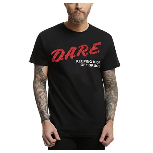 D.A.R.E Classic Dare Logo T-Shirt-Large Black